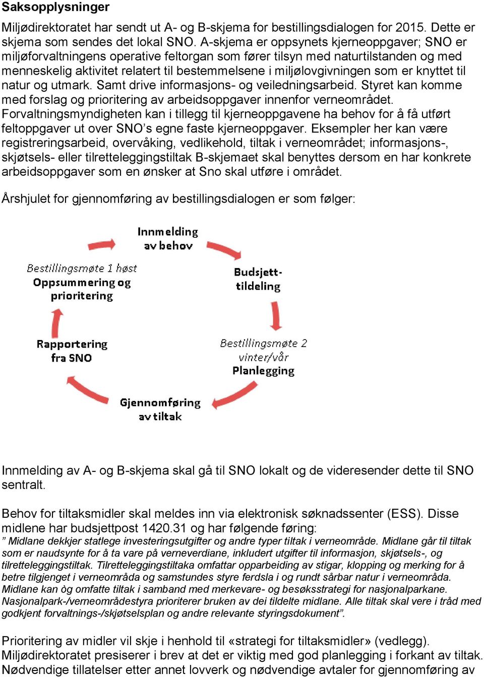 som er knyttet til natur og utmark. Samt drive informasjons- og veiledningsarbeid. Styret kan komme med forslag og prioritering av arbeidsoppgaver innenfor verneområdet.