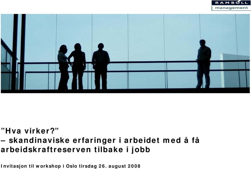 med å få arbeidskraftreserven