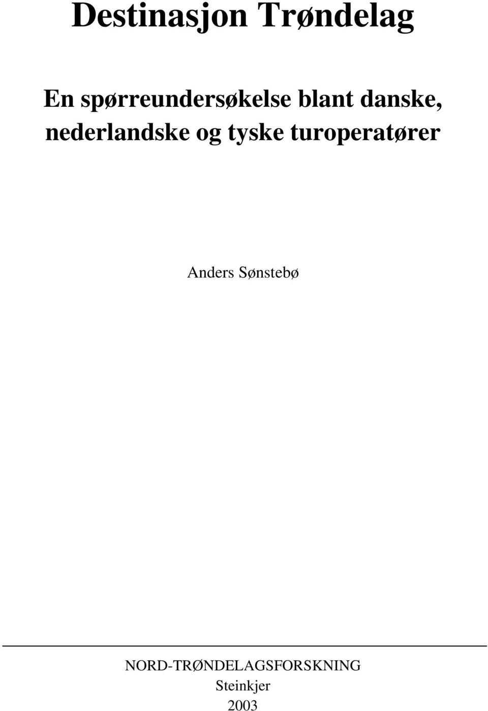 nederlandske og tyske turoperatører