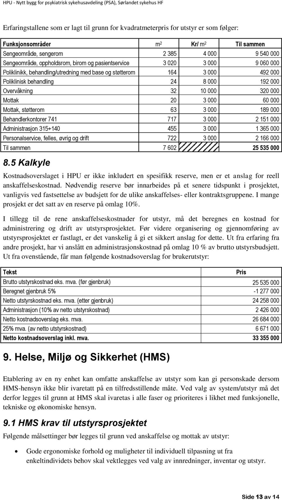 3 000 60 000 Mottak, støtterom 63 3 000 189 000 Behandlerkontorer 741 717 3 000 2 151 000 Administrasjon 315+140 455 3 000 1 365 000 Personalservice, felles, øvrig og drift 722 3 000 2 166 000 Til