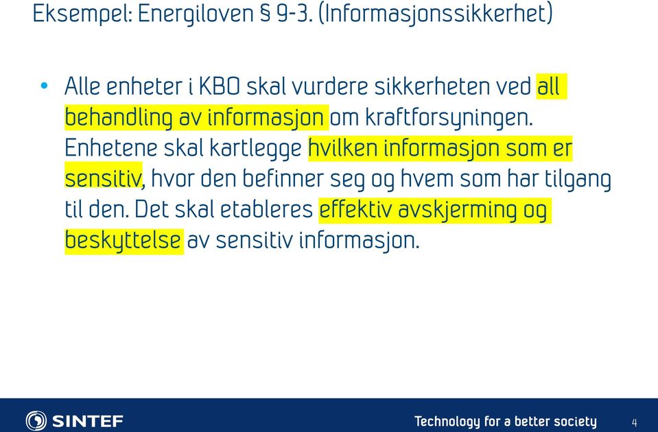 av informasjon om kraftforsyningen.