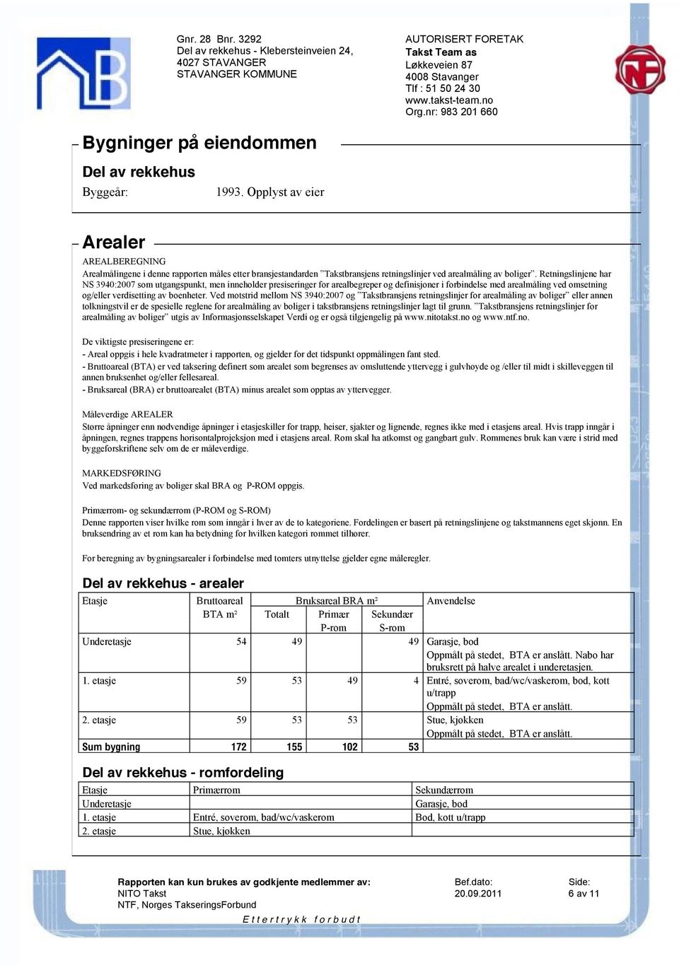 Retningslinjene har NS 3940:2007 som utgangspunkt, men inneholder presiseringer for arealbegreper og definisjoner i forbindelse med arealmåling ved omsetning og/eller verdisetting av boenheter.