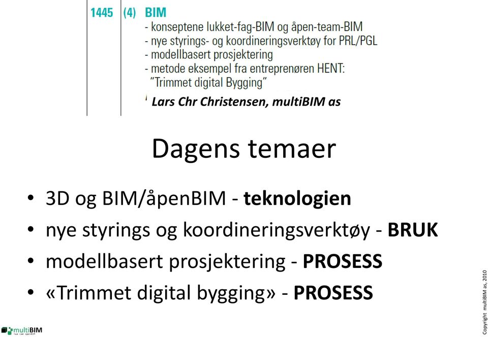 styrings og koordineringsverktøy BRUK