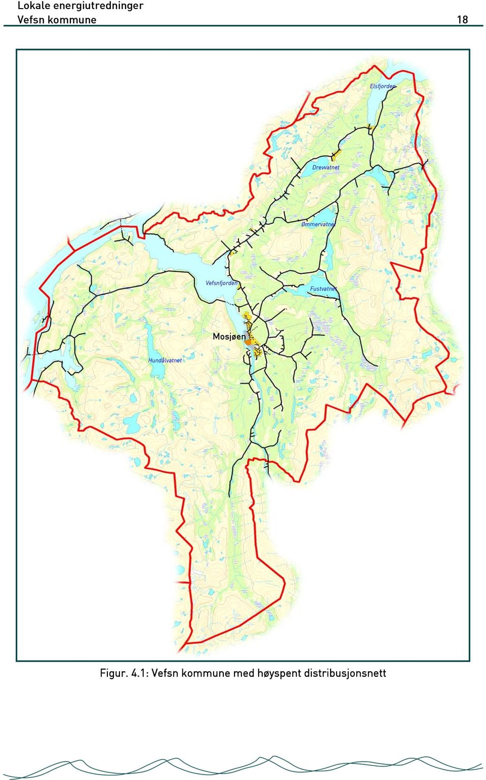 Fustvatnet Mosjøen Hundålvatnet Figur.