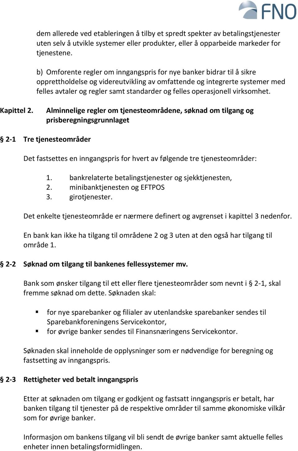 operasjonell virksomhet. Kapittel 2.