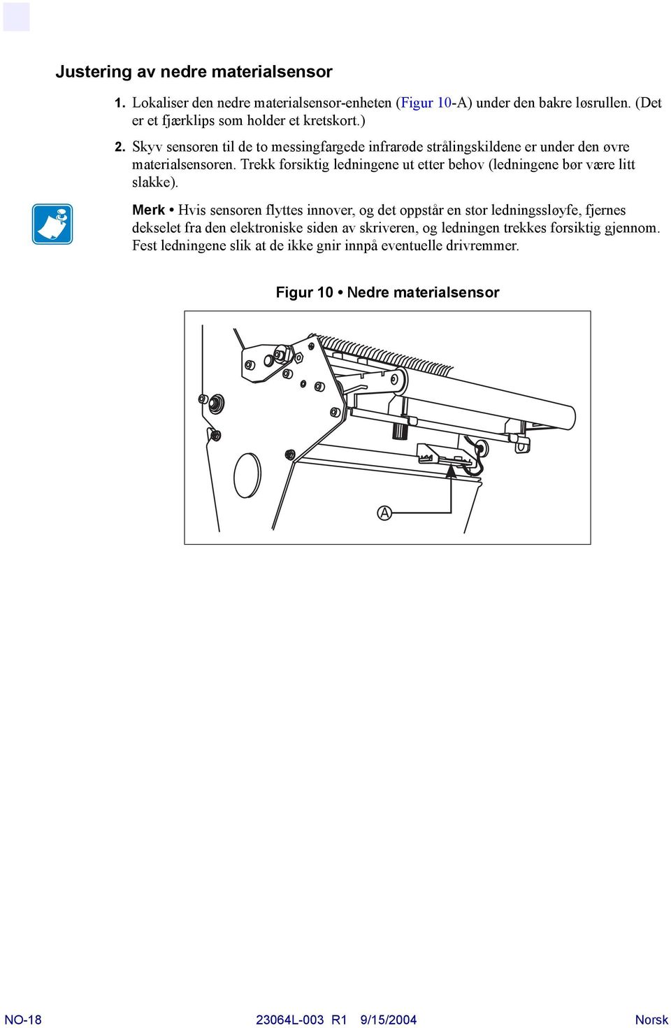 Trekk forsiktig ledningene ut etter behov (ledningene bør være litt slakke).