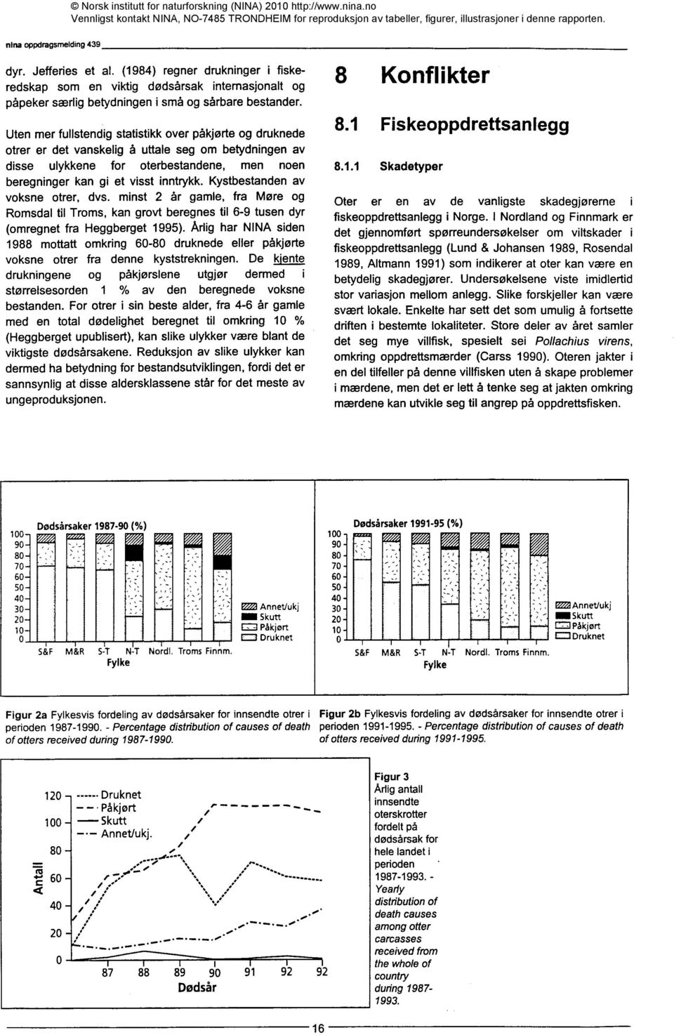 Kystbestanden av voksne otrer, dvs. minst 2 år gamle, fra Møre og Romsdal til Troms, kan grovt beregnes til 6-9 tusen dyr (omregnet fra Heggberget 1995).