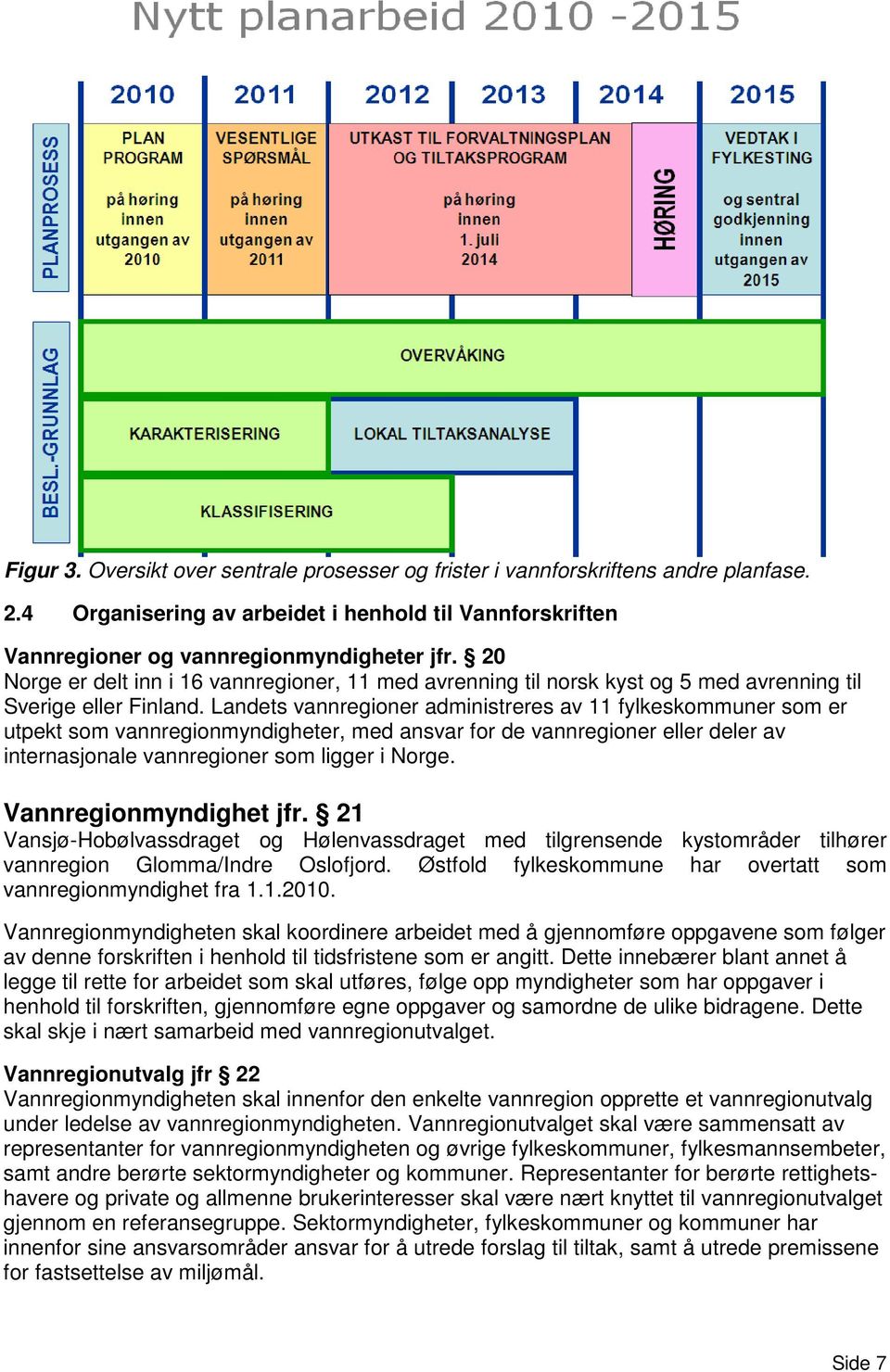 Landets vannregioner administreres av 11 fylkeskommuner som er utpekt som vannregionmyndigheter, med ansvar for de vannregioner eller deler av internasjonale vannregioner som ligger i Norge.