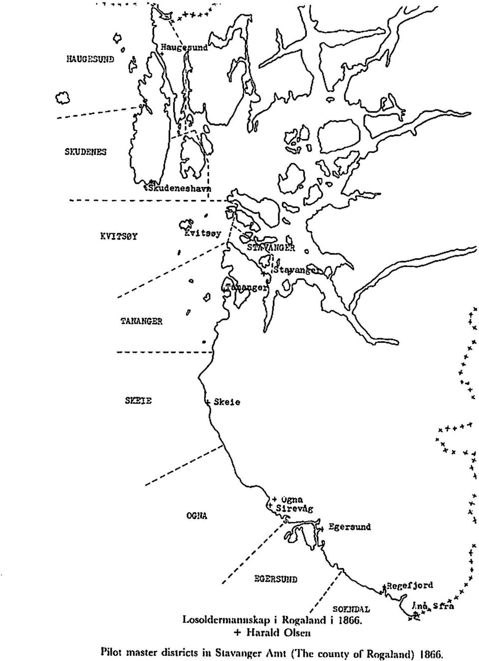 Losoldcmianiiskap i Kogaland i I8GG.