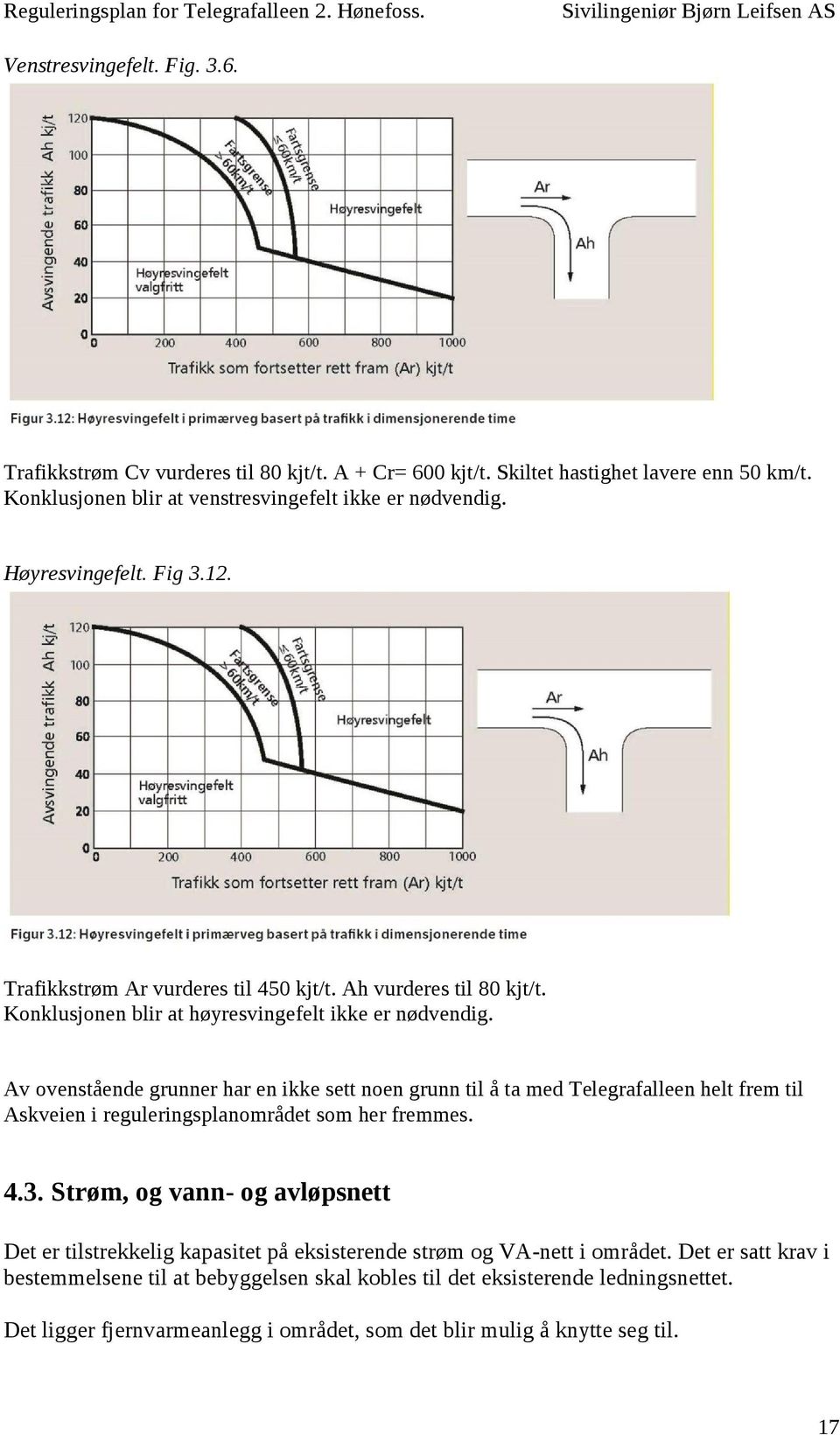 Av ovenstående grunner har en ikke sett noen grunn til å ta med Telegrafalleen helt frem til Askveien i reguleringsplanområdet som her fremmes. 4.3.