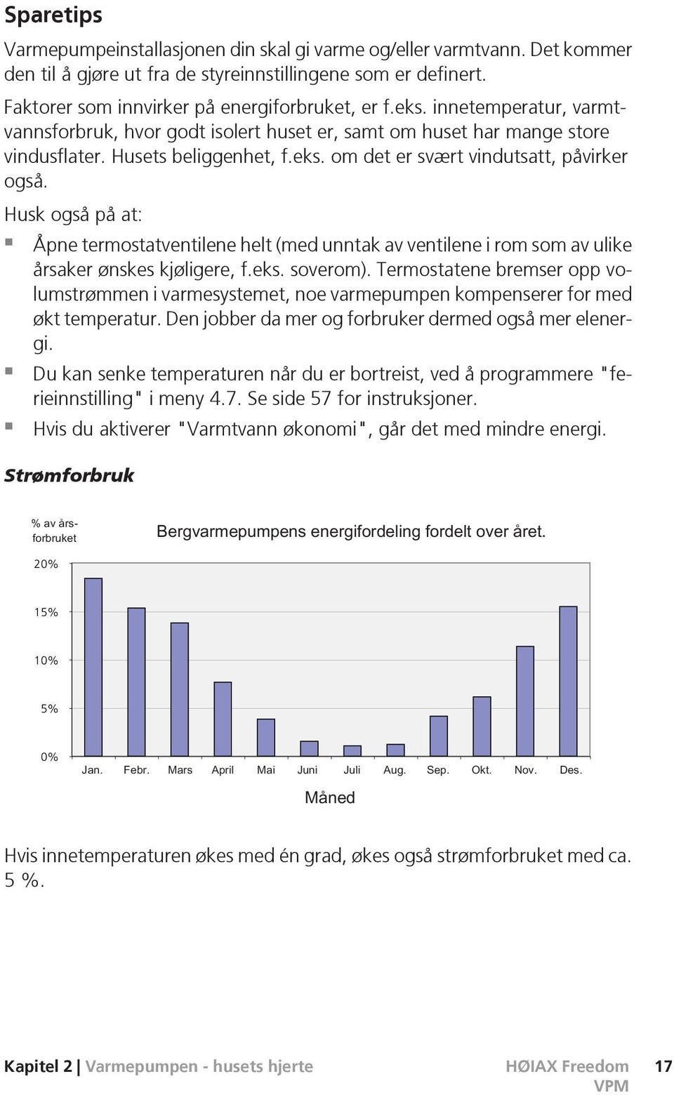 Husk også på at: Åpne termostatventilene helt (med unntak av ventilene i rom som av ulike årsaker ønskes kjøligere, f.eks. soverom).