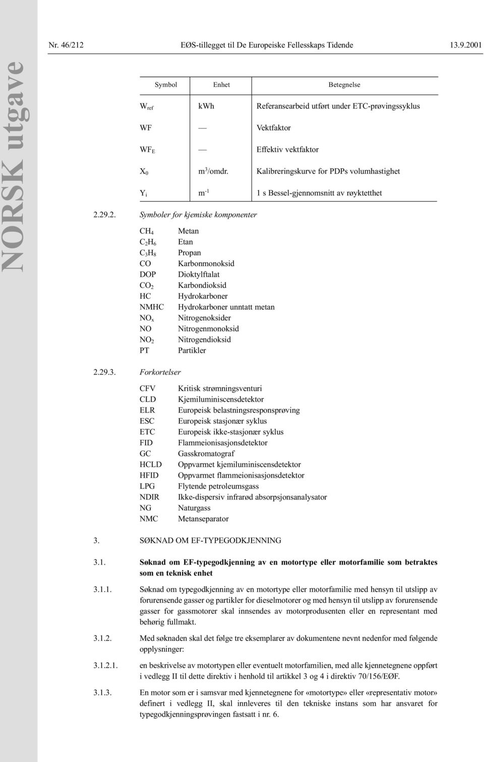 Kalibreringskurve for PDPs volumhastighet Y i m -1 1 s Bessel-gjennomsnitt av røyktetthet 2.