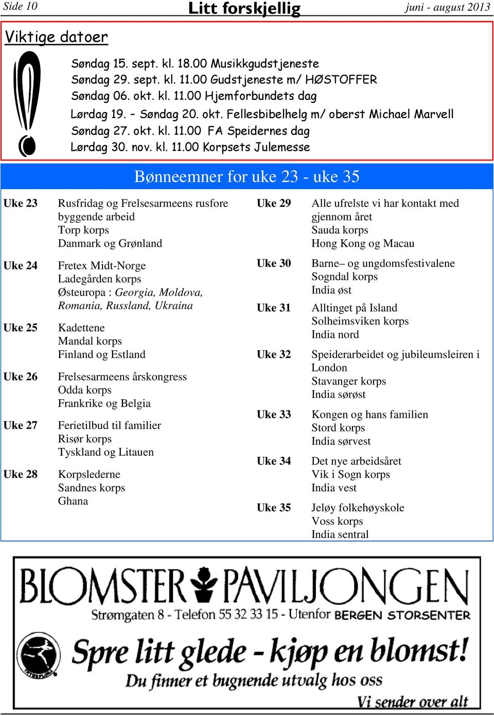 00 FA Speidernes dag Lørdag 30. nov. kl. 11.