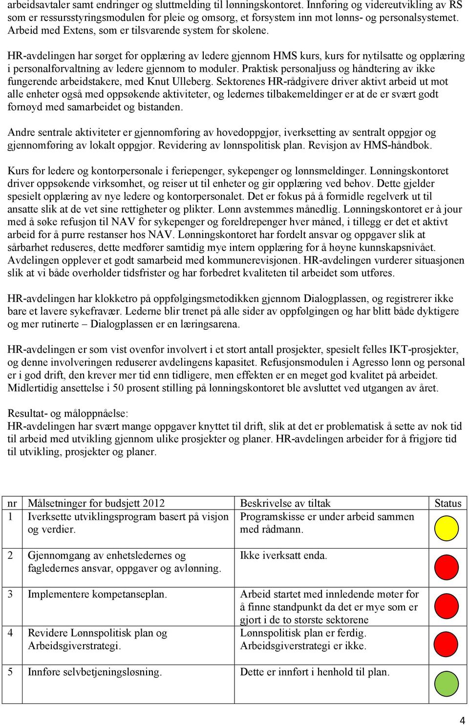 HR-avdelingen har sørget for opplæring av ledere gjennom HMS kurs, kurs for nytilsatte og opplæring i personalforvaltning av ledere gjennom to moduler.