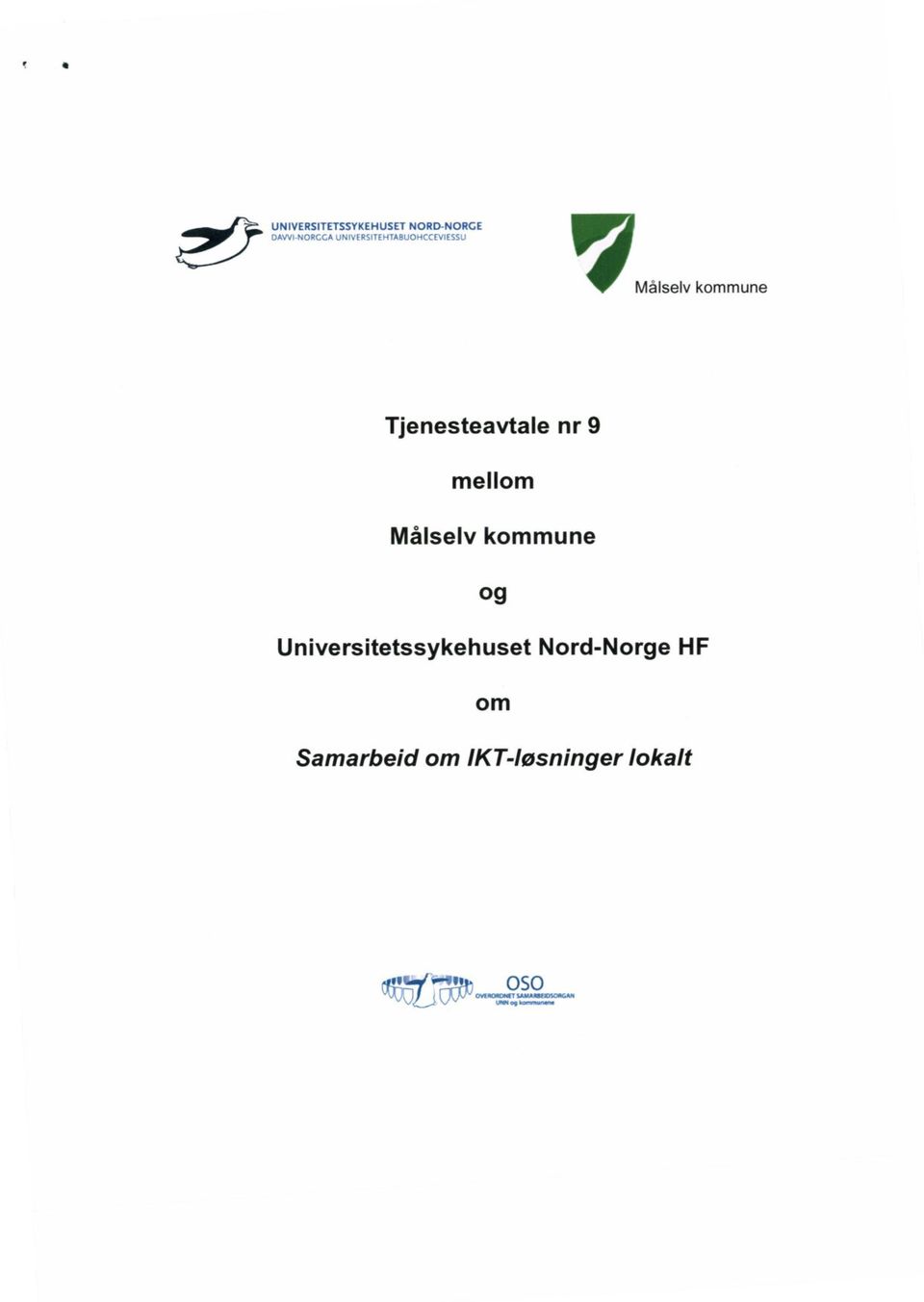 Målselv kommune og Universitetssykehuset Nord-Norge HF Samarbeid