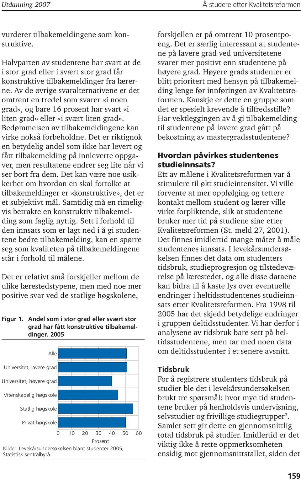 Bedømmelsen av tilbakemeldingene kan virke nokså forbeholdne.