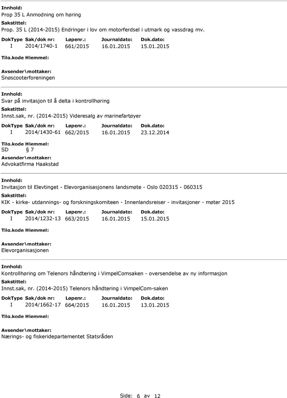 kode SD 2014/1430-61 662/2015 Hjemmel: 7 Advokatfirma Haakstad 23.12.