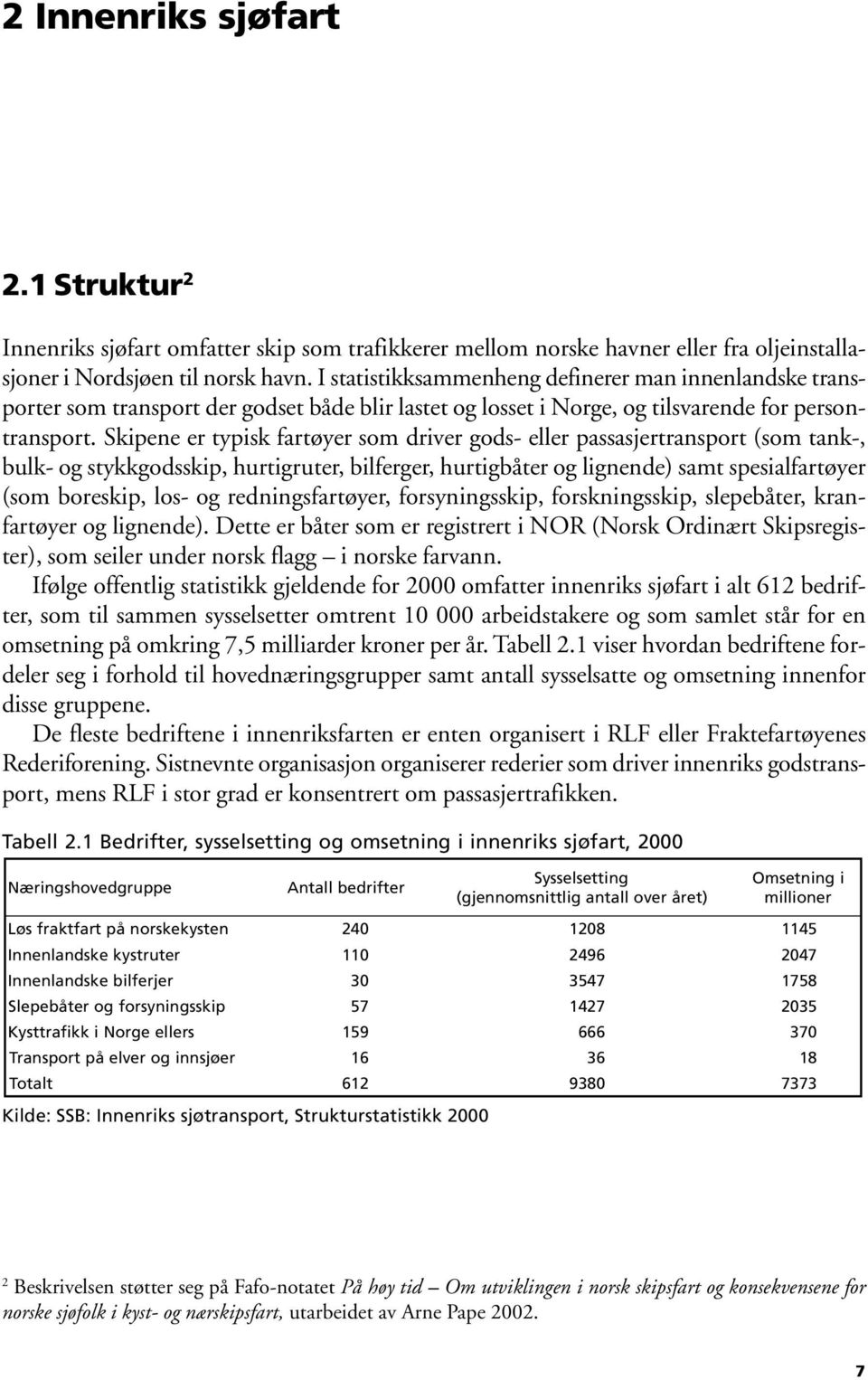 Skipene er typisk fartøyer som driver gods- eller passasjertransport (som tank-, bulk- og stykkgodsskip, hurtigruter, bilferger, hurtigbåter og lignende) samt spesialfartøyer (som boreskip, los- og