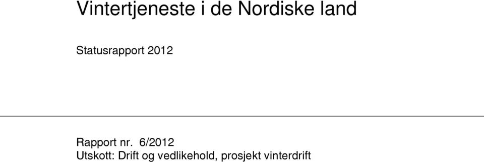 Rapport nr.