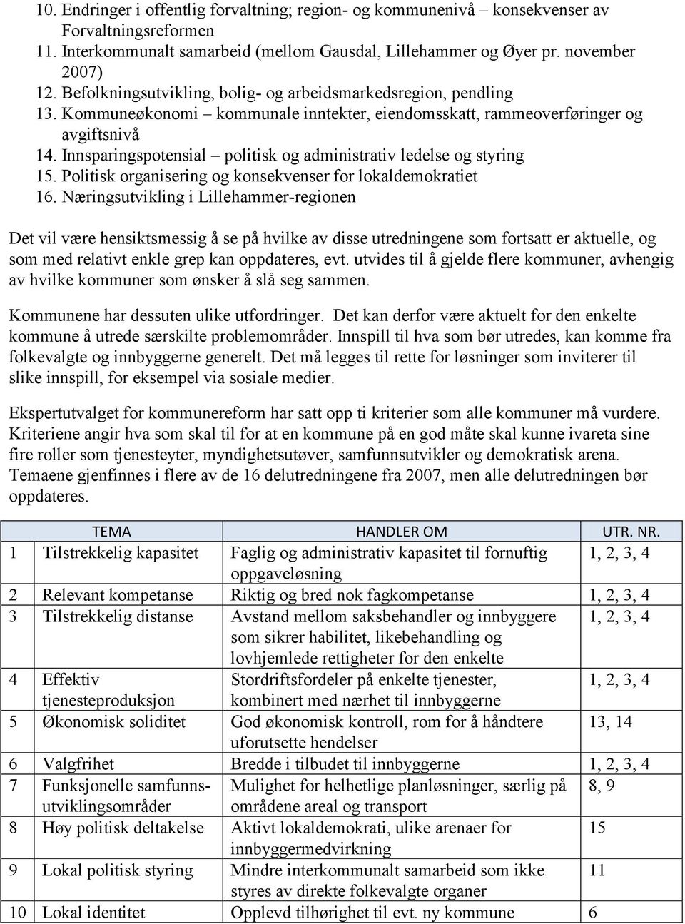 Innsparingspotensial politisk og administrativ ledelse og styring 15. Politisk organisering og konsekvenser for lokaldemokratiet 16.