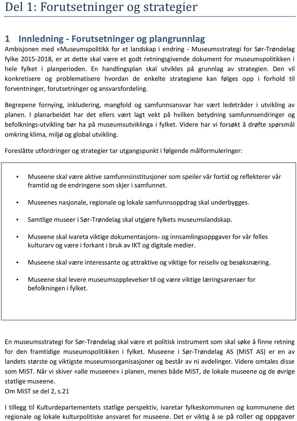 Den vil konkretisere og problematisere hvordan de enkelte strategiene kan følges opp i forhold til forventninger, forutsetninger og ansvarsfordeling.