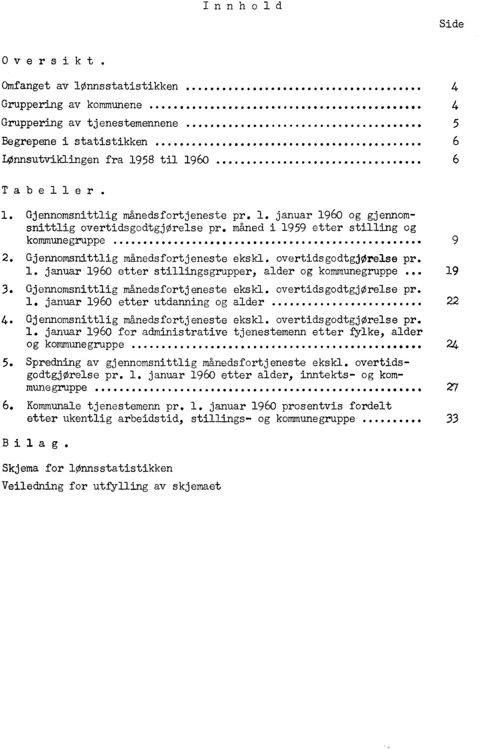 Gjennomsnittlig månedsfortj eneste 1. januar 1960 etter utdanning og ekskl. overtidsgodtgjorelse pr. alder 4. Gjennomsnittlig månedsfortjeneste I. januar 1960 for administrative ekskl.