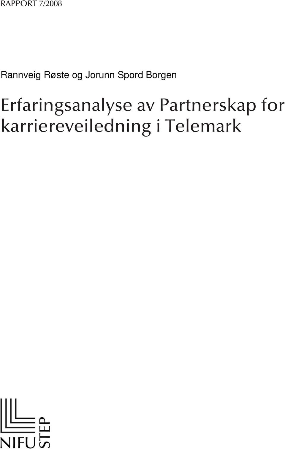 Erfaringsanalyse av