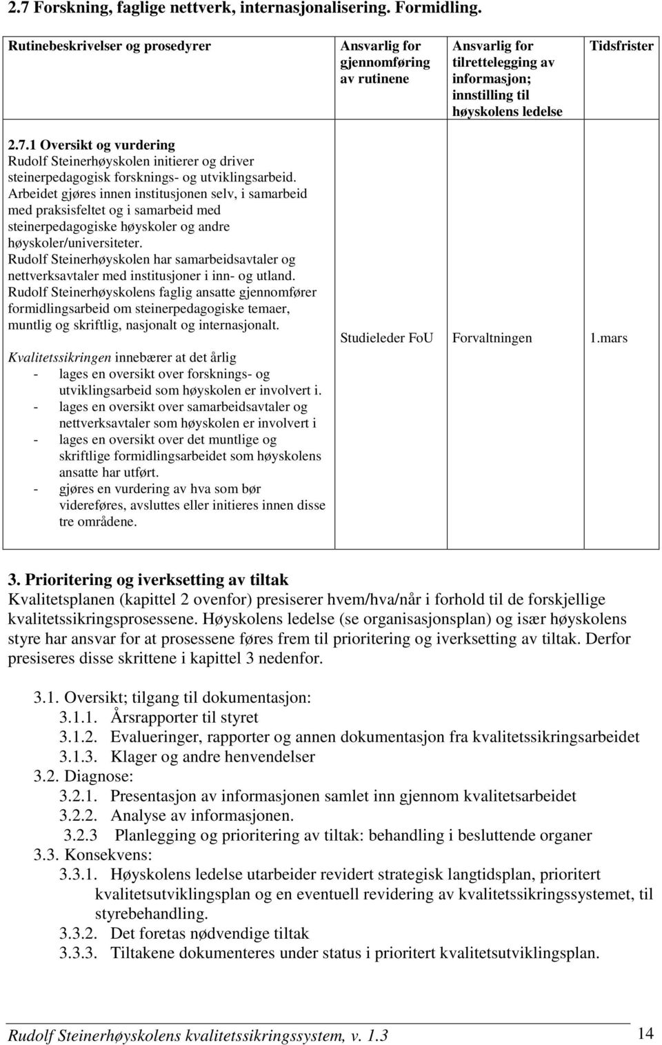 Rudolf Steinerhøyskolen har samarbeidsavtaler og nettverksavtaler med institusjoner i inn- og utland.