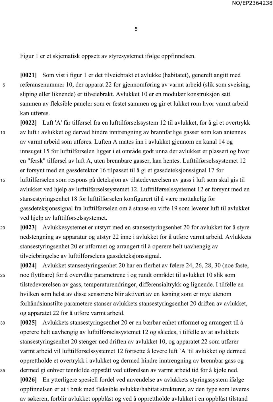 liknende) er tilveiebrakt. Avlukket er en modulær konstruksjon satt sammen av fleksible paneler som er festet sammen og gir et lukket rom hvor varmt arbeid kan utføres.