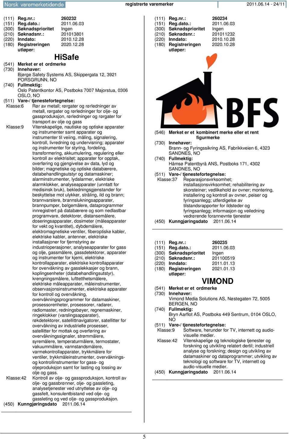 28 HiSafe Bjørge Safety Systems AS, Skippergata 12, 3921 PORSGRUNN, Oslo Patentkontor AS, Postboks 7007 Majorstua, 0306 OSLO, Klasse:6 Klasse:9 Klasse:42 Rør av metall; rørgater og rørledninger av