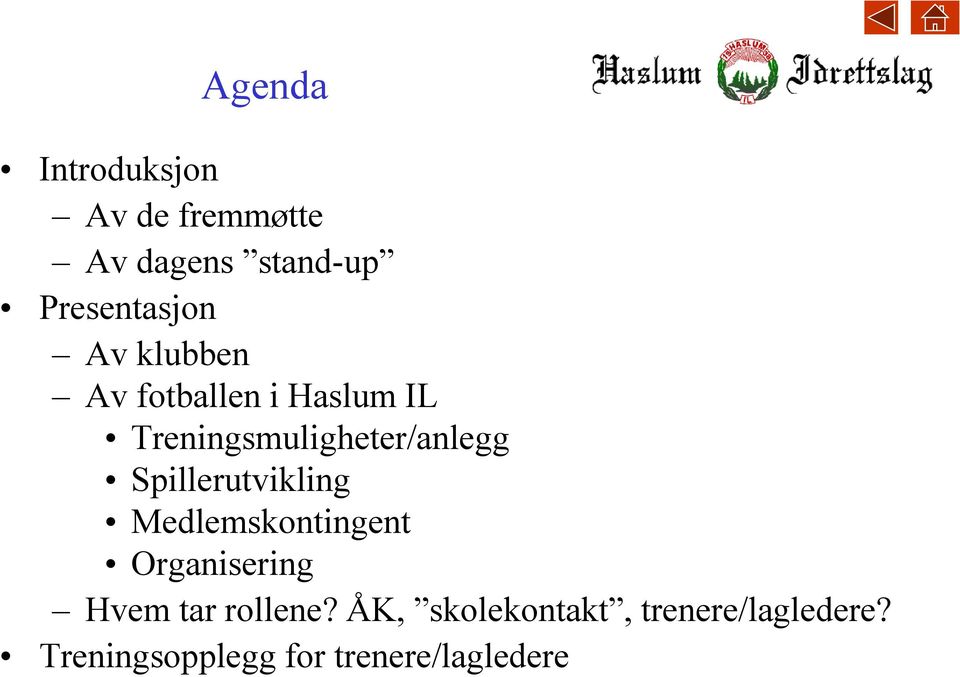 Spillerutvikling Medlemskontingent Organisering Hvem tar rollene?