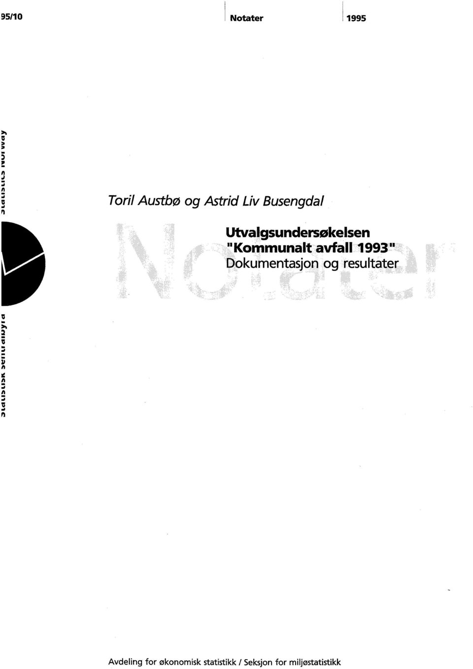 avfall 1993" Dokumentasjon og resultater