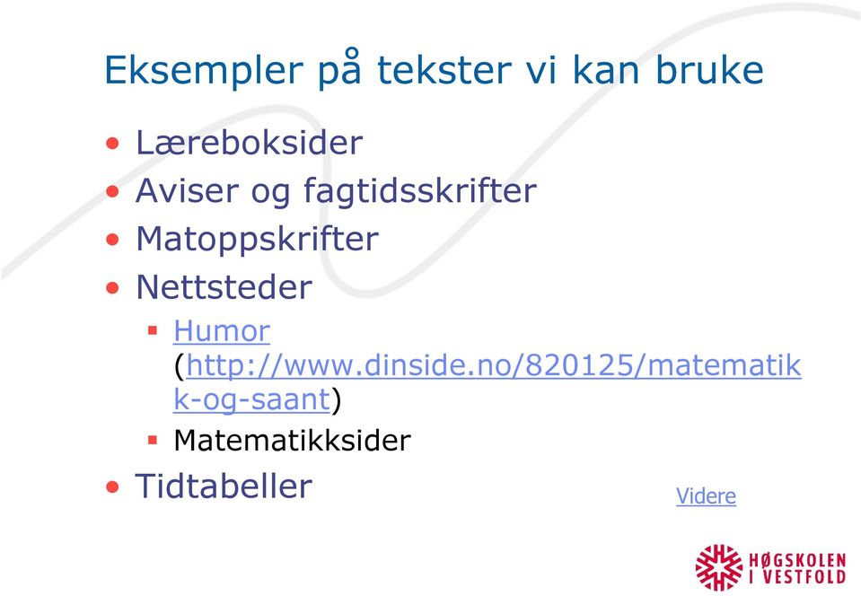 Nettsteder Humor (http://www.dinside.