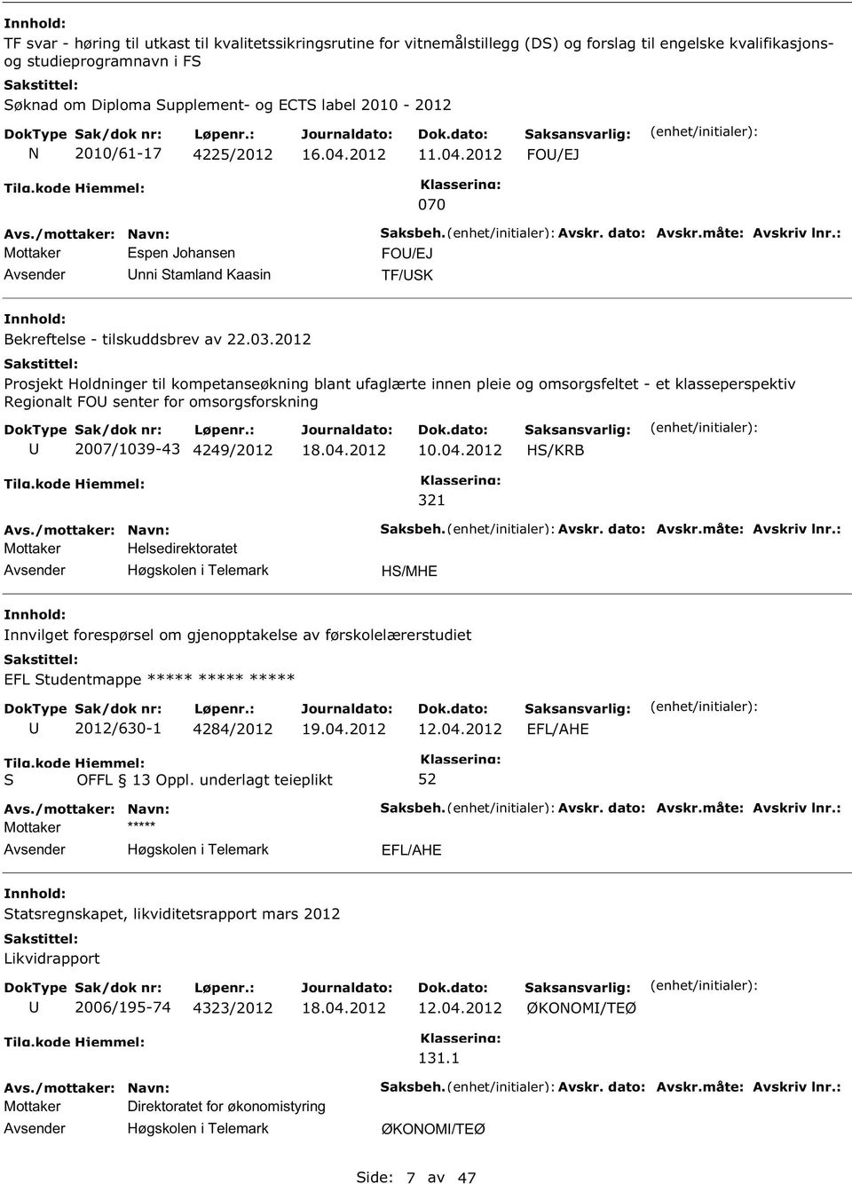 2012 rosjekt Holdninger til kompetanseøkning blant ufaglærte innen pleie og omsorgsfeltet - et klasseperspektiv Regionalt FO senter for omsorgsforskning 2007/1039-43 4249/2012 10.04.