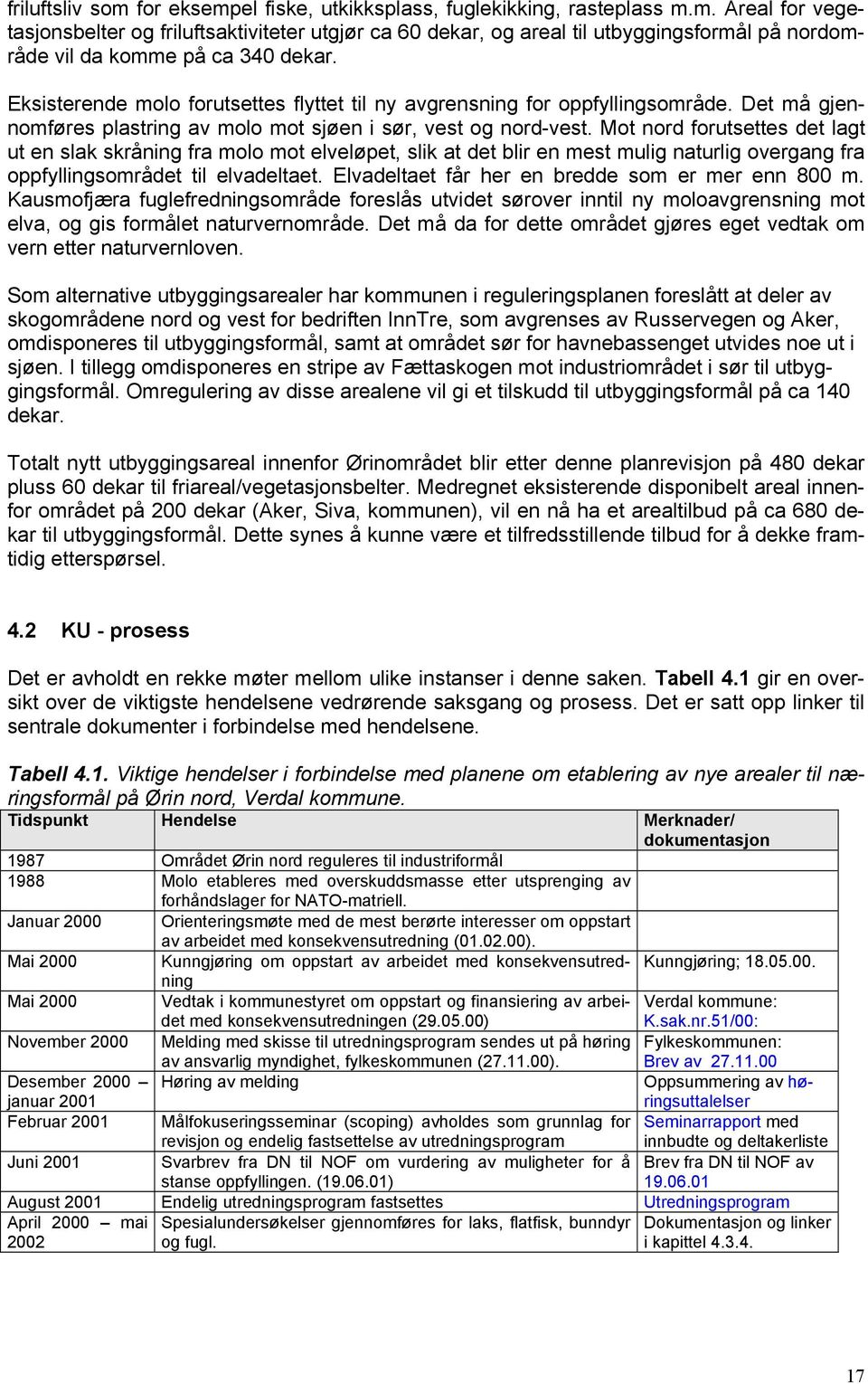 Mot nord forutsettes det lagt ut en slak skråning fra molo mot elveløpet, slik at det blir en mest mulig naturlig overgang fra oppfyllingsområdet til elvadeltaet.