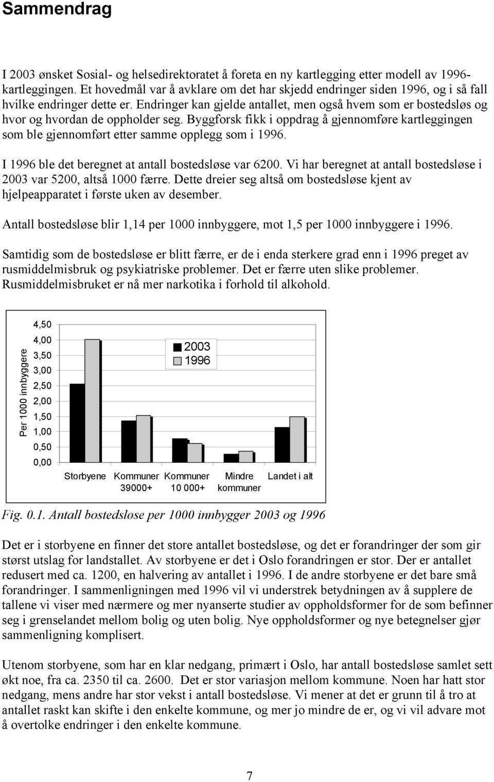 Endringer kan gjelde antallet, men også hvem som er bostedsløs og hvor og hvordan de oppholder seg.