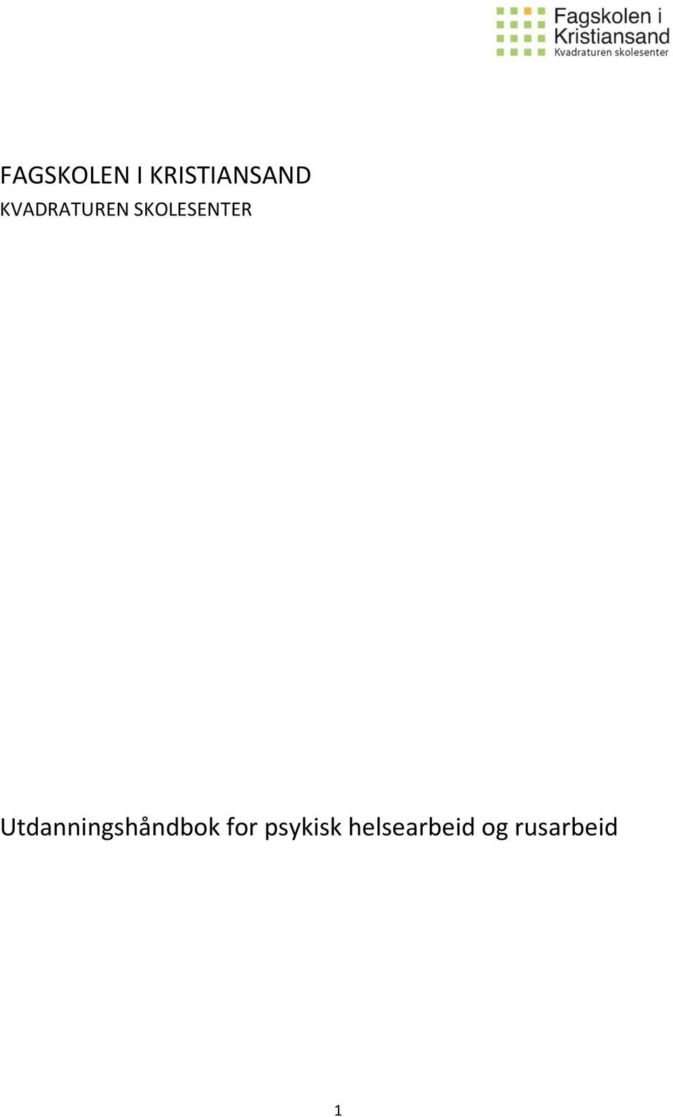 Utdanningshåndbok for