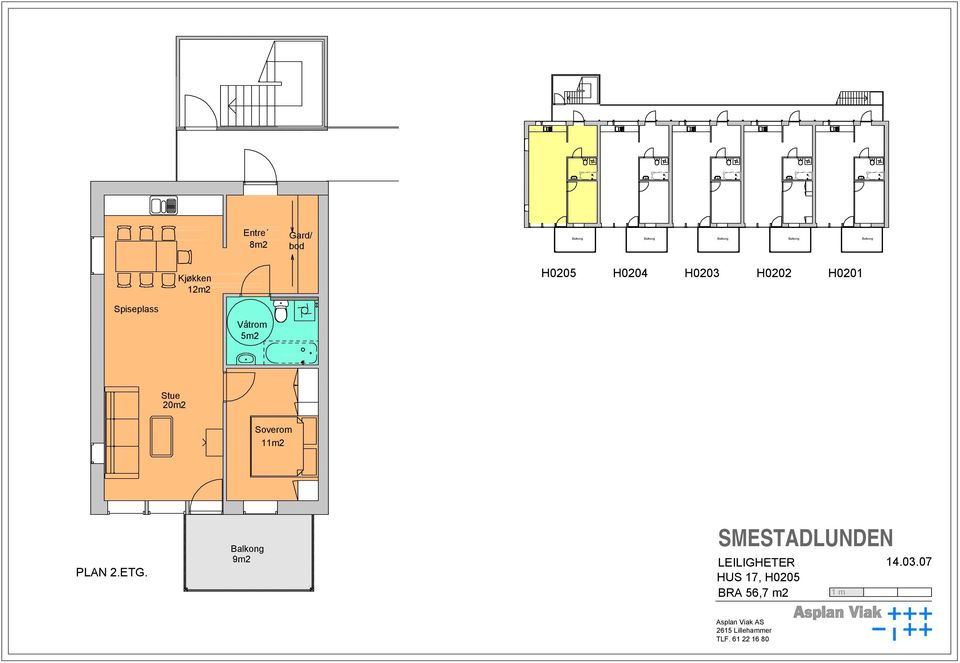 Spiseplass Våtrom 5m2 Stue 20m2