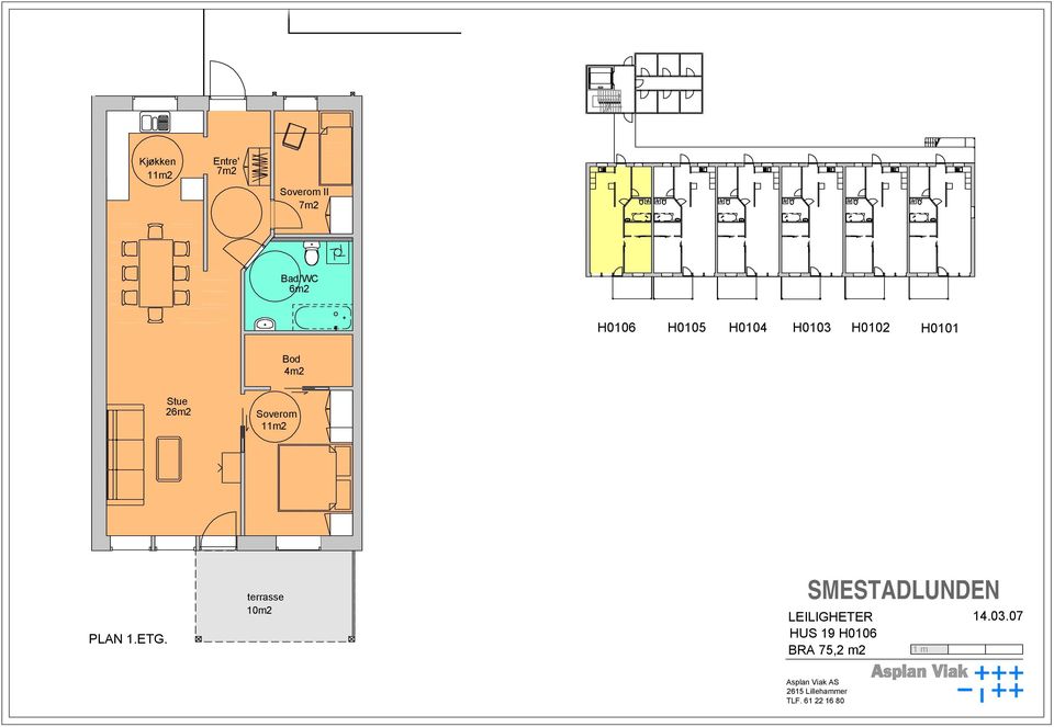 H0101 Stue 26m2 PLAN 1.ETG.