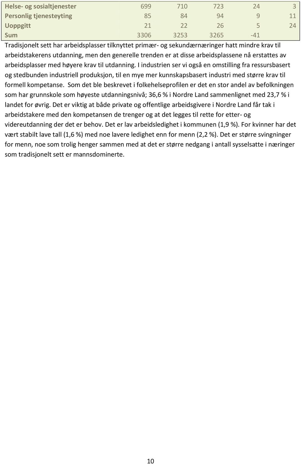 I industrien ser vi også en omstilling fra ressursbasert og stedbunden industriell produksjon, til en mye mer kunnskapsbasert industri med større krav til formell kompetanse.