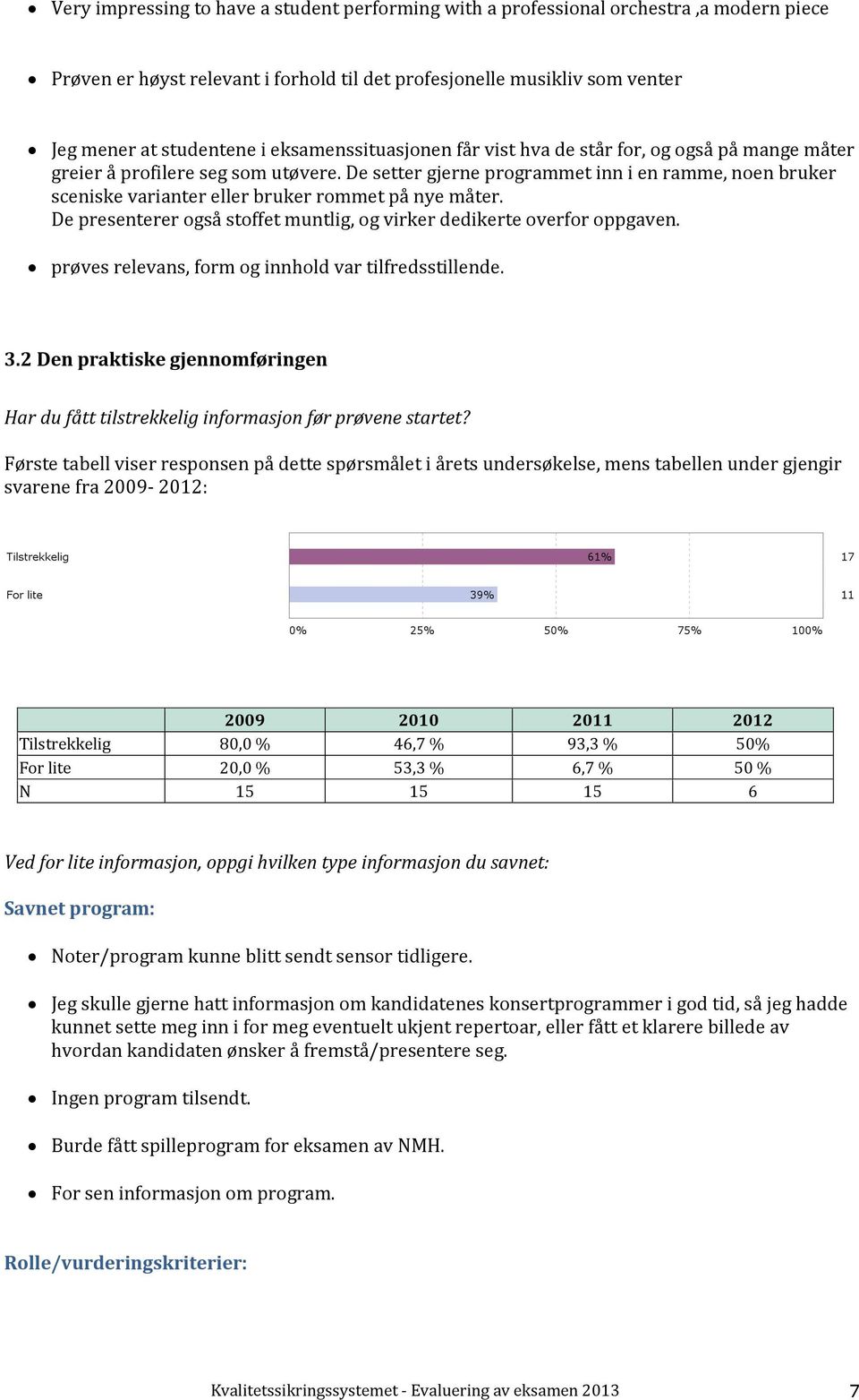 De setter gjerne programmet inn i en ramme, noen bruker sceniske varianter eller bruker rommet på nye måter. De presenterer også stoffet muntlig, og virker dedikerte overfor oppgaven.