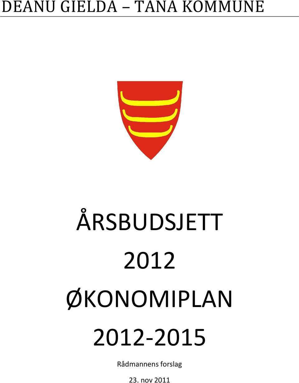 2012 ØKONOMIPLAN