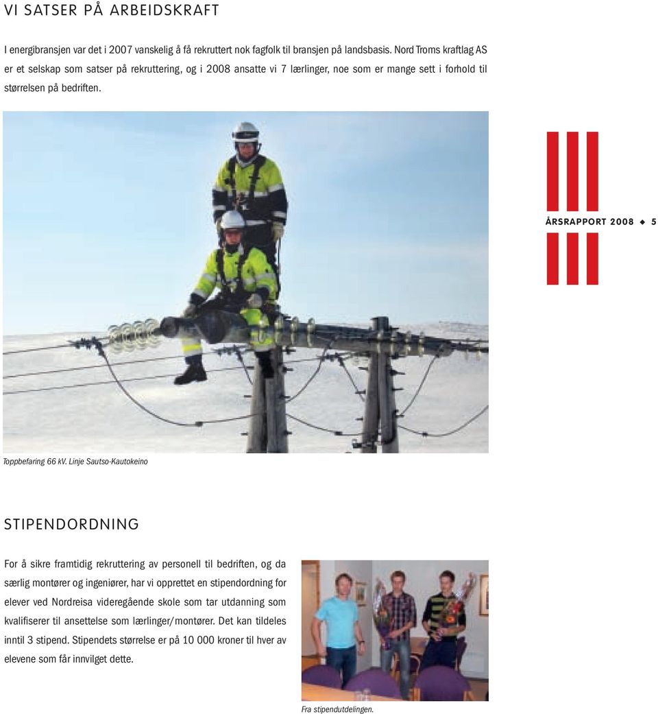 ÅRSRAPPORT 2008 5 Toppbefaring 66 kv.