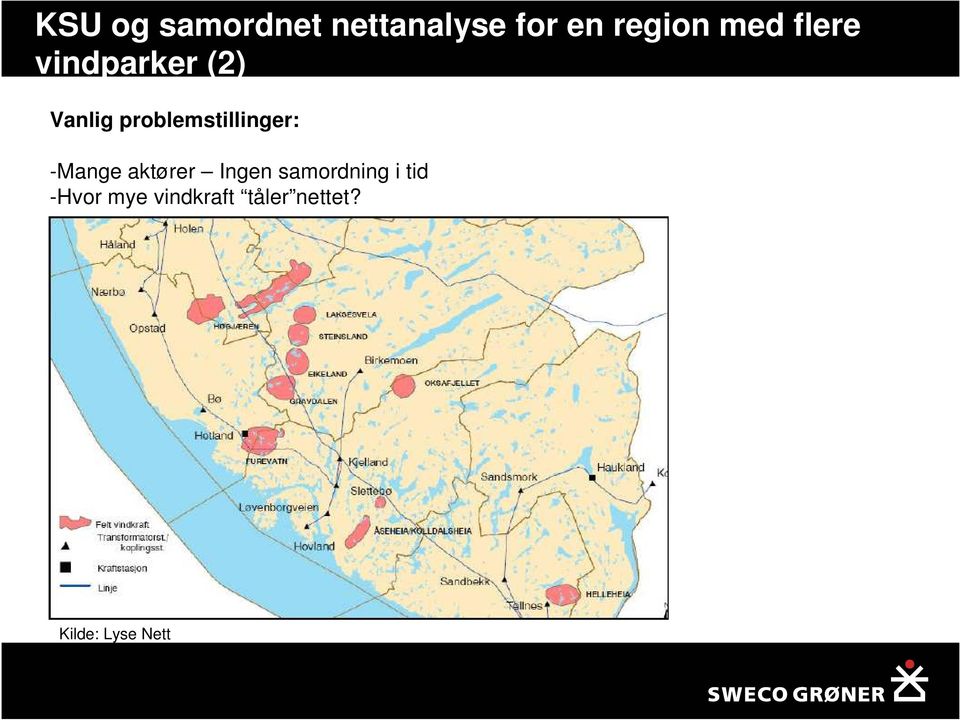 problemstillinger: -Mange aktører Ingen