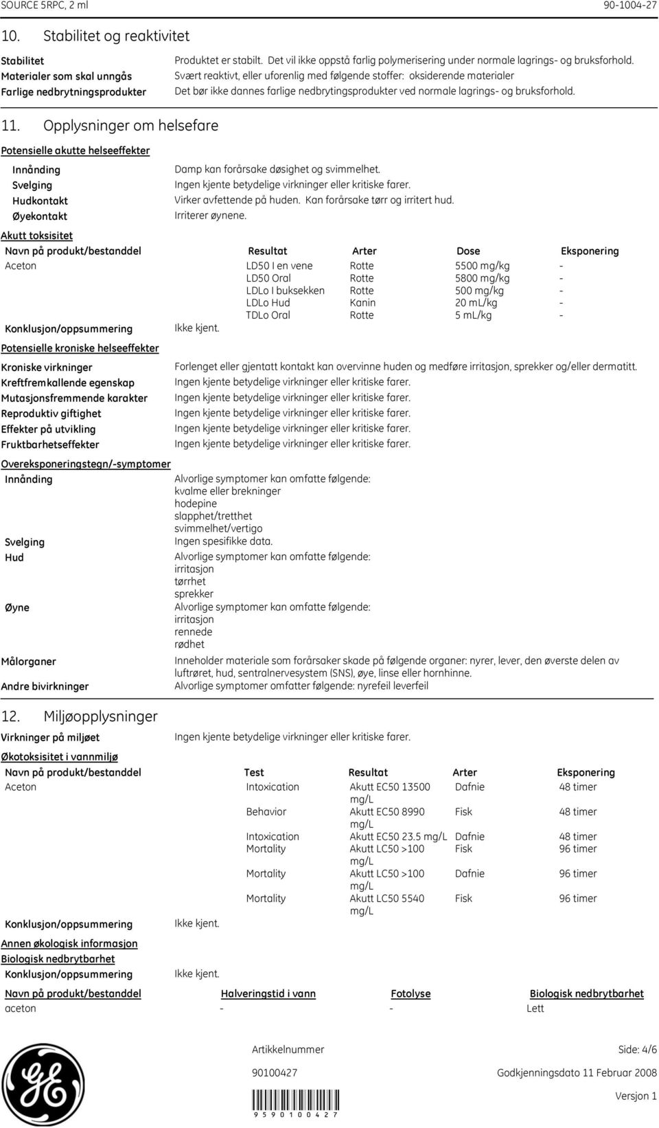 lagrings- og bruksforhold. 11.