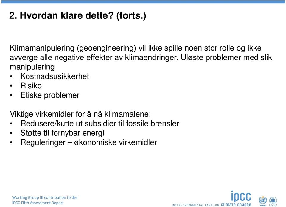 effekter av klimaendringer.