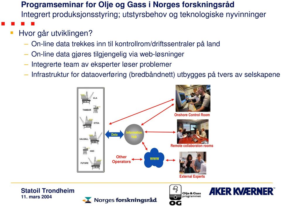 tilgjengelig via web-løsninger Integrerte team av eksperter løser problemer Infrastruktur