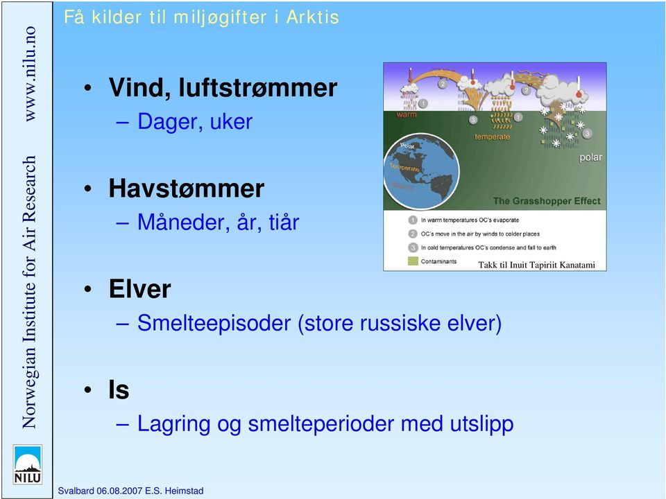 tiår Elver Is Smelteepisoder (store russiske elver)