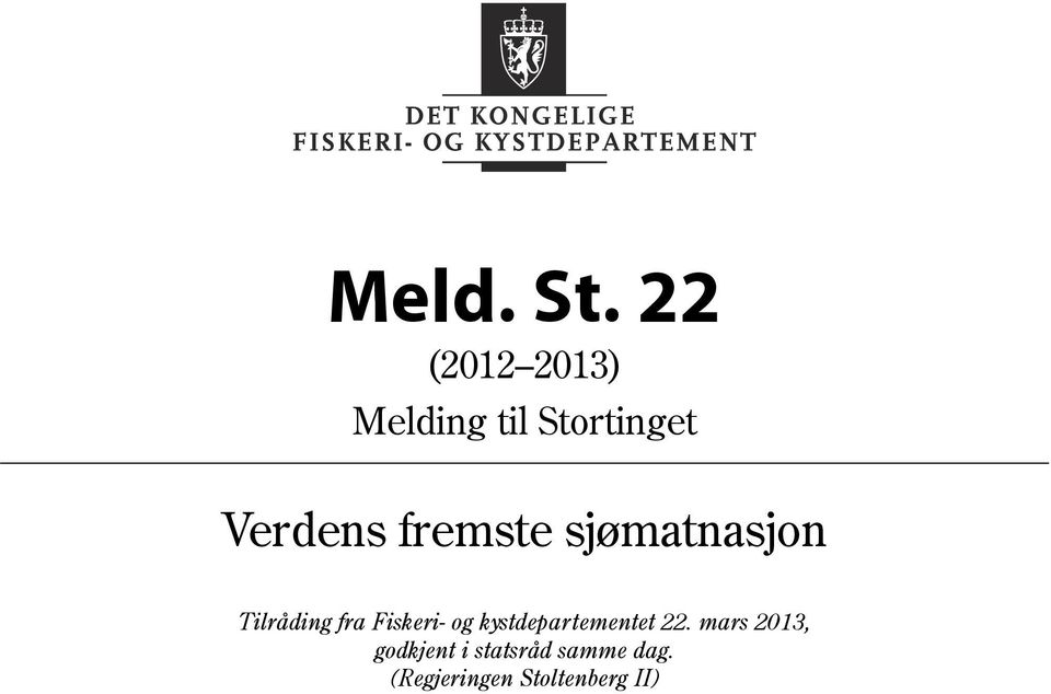 Tilråding fra Fiskeri- og