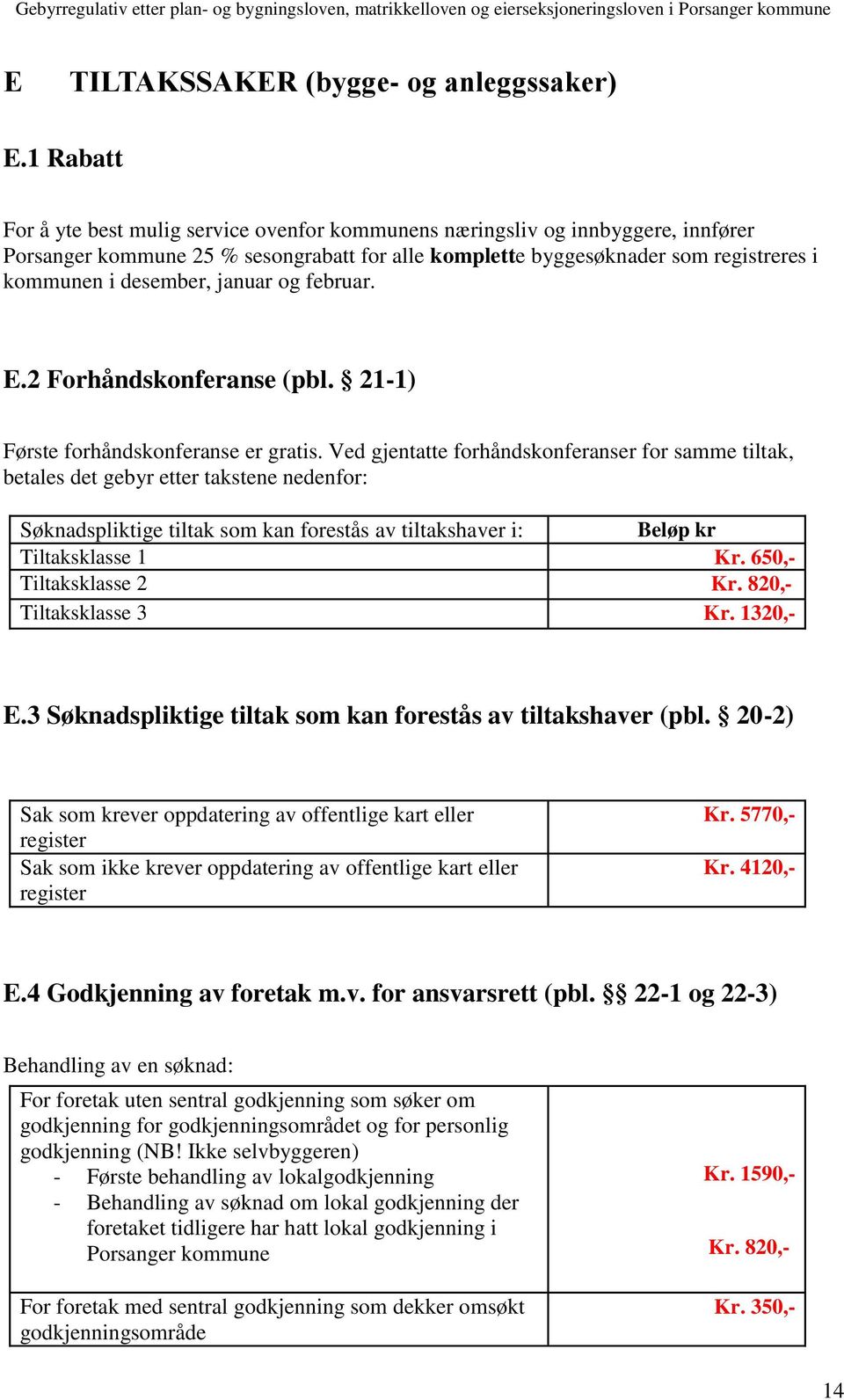 januar og februar. E.2 Forhåndskonferanse (pbl. 21-1) Første forhåndskonferanse er gratis.